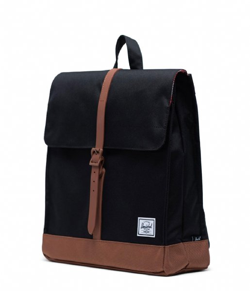 Herschel Supply Co. Everday backpack City Mid Volume black saddle brown (02462)