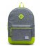 Herschel Supply Co. Everday backpack Heritage Youth XL raven crosshatch lime green (03024)