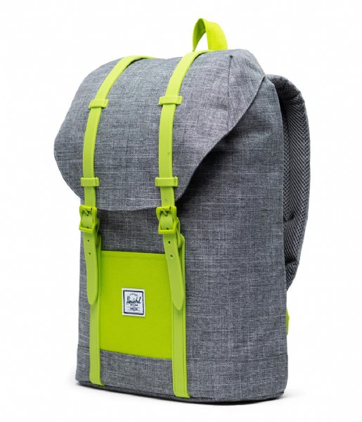 Herschel Supply Co. Everday backpack Retreat Youth raven crosshatch lime green (03024)