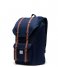 Herschel Supply Co. Laptop Backpack Little America 15 Inch peacoat saddle brown (03266)