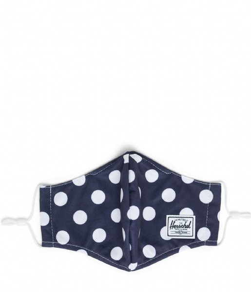 Herschel Supply Co. Mouth mask  Classic Fitted Face Mask Peacoat Polka Dot (04929)