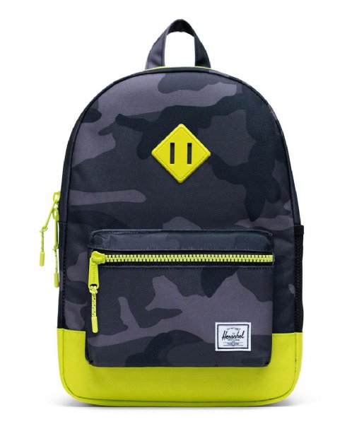 Herschel Supply Co. Everday backpack Heritage Youth Night Camo Lime Punch (04087)