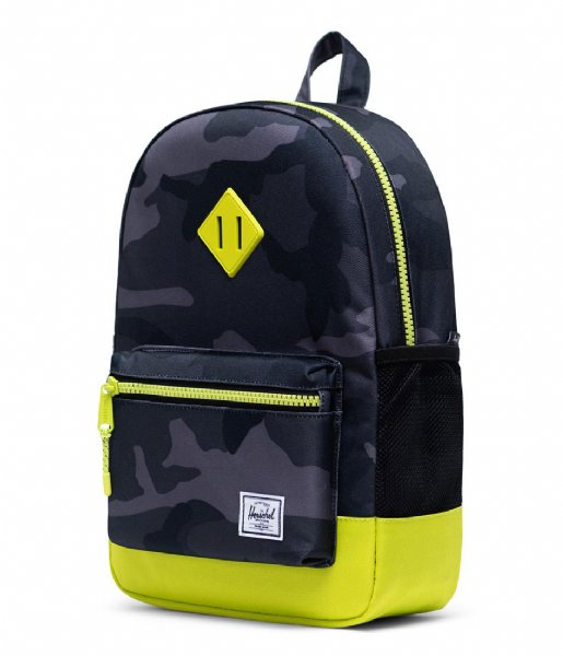 Herschel Supply Co. Everday backpack Heritage Youth Night Camo Lime Punch (04087)