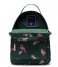 Herschel Supply Co. Everday backpack Nova Mid Volume Birds of Herschel 13 Inch Dark Green Birds (04073)