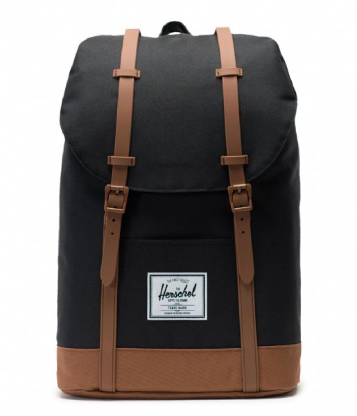 Herschel Supply Co. Everday backpack Retreat Backpack 15 inch black/saddle brown (02462)