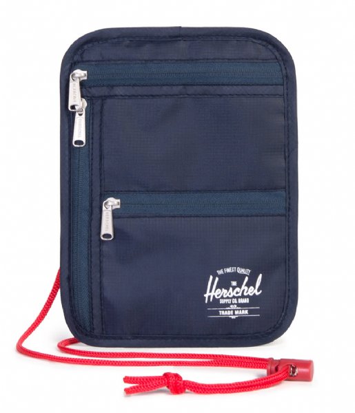 Herschel Supply Co. Zip wallet Money Pouch navy/red (00018)