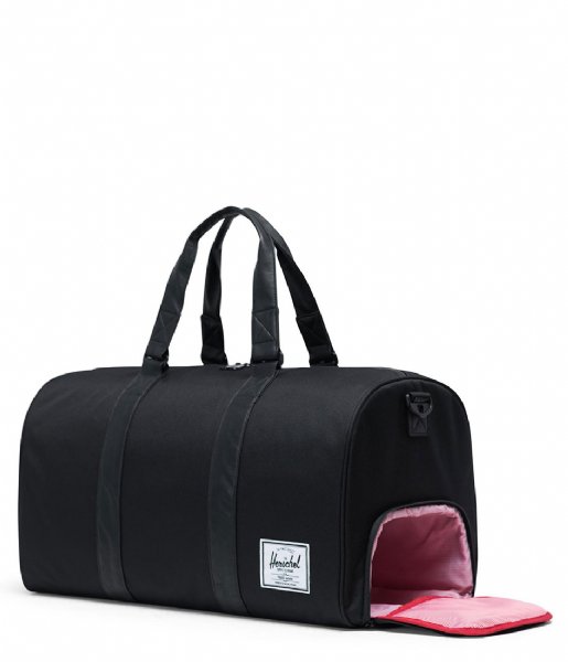 Herschel Supply Co. Travel bag Novel black black leather (00535)