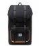 Herschel Supply Co. Laptop Backpack Herschel Little America Black Crosshatch/Black/Blazing Orange (4449)
