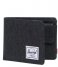 Herschel Supply Co. Bifold wallet Roy Coin RFID Black Crosshatch (2090)