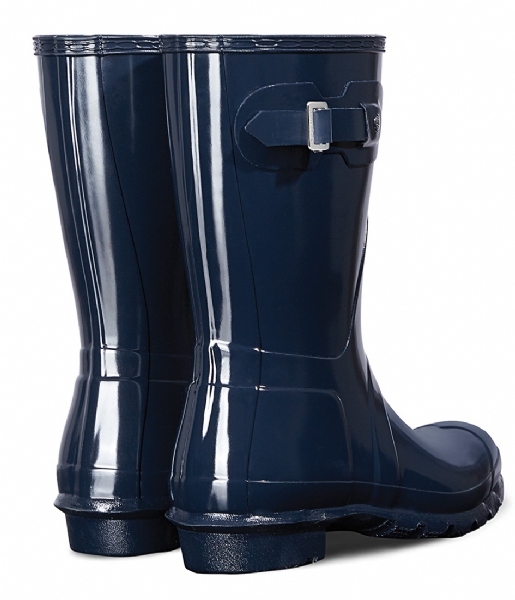 Hunter Rain boot Boots Original Short Gloss navy
