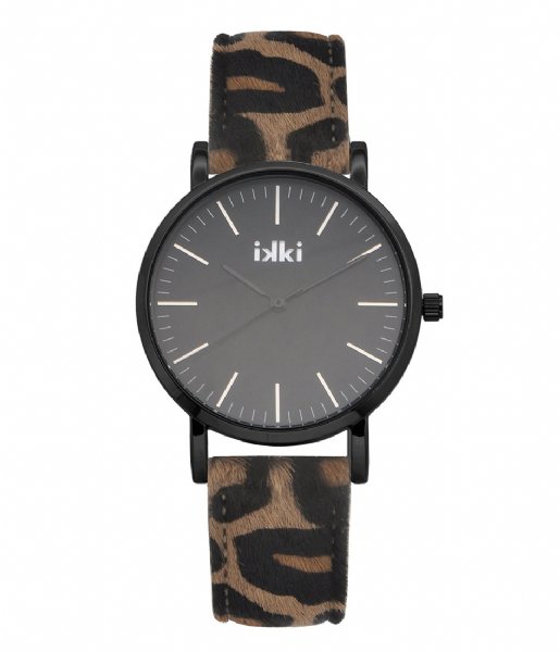 IKKI Watch Watch Tanner Leopard leopard black (TN07)