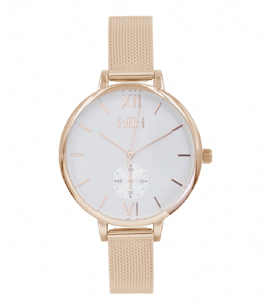 IKKI Watch Watch Estelle Rose Gold Plated rose gold plated white (ET02)