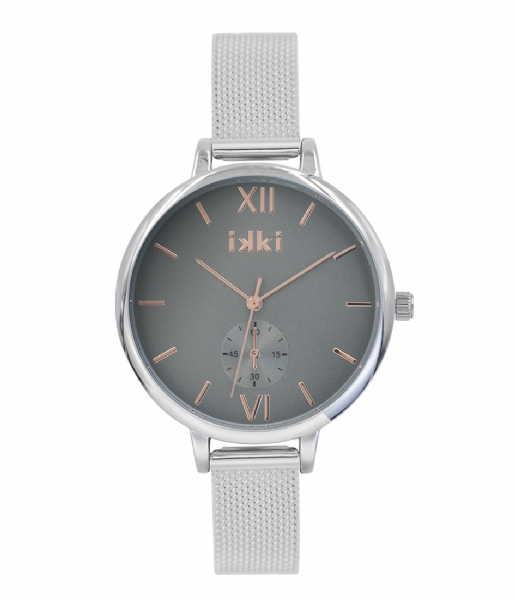 IKKI Watch Watch Estelle Silver Plated silver plated grey (ET04)