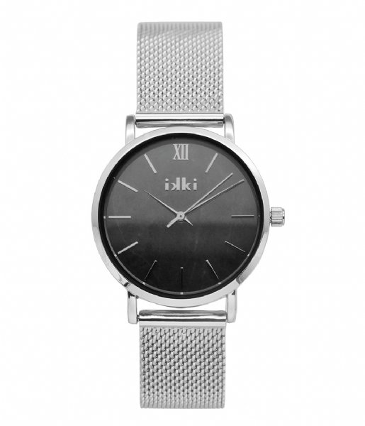 IKKI Watch Watch Alec Silver Plated silver plated grey marble (AC01)