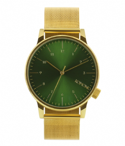 KOMONO Watch Winston Royale gold color green (W2355)