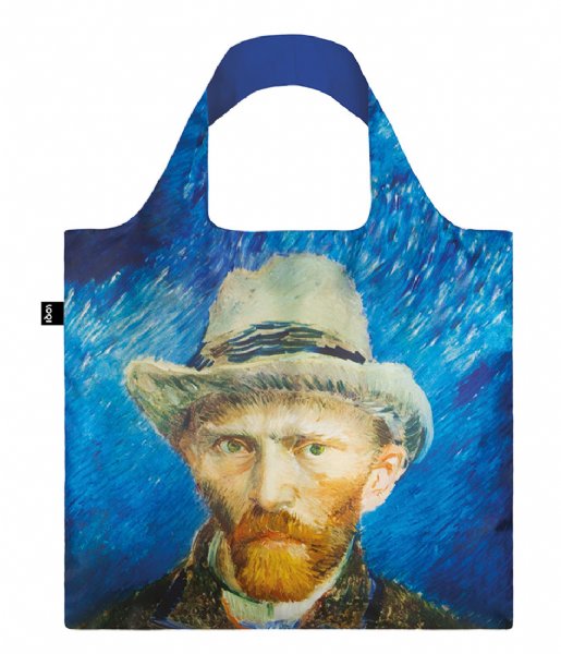 LOQI Shopper Foldable Bag Museum Collection self portrait with grey felt hat