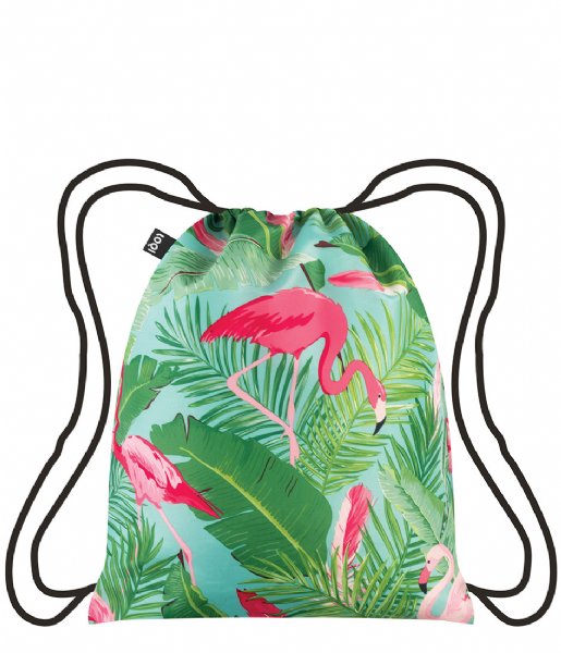 LOQI Everday backpack Backpack Wild flamingos