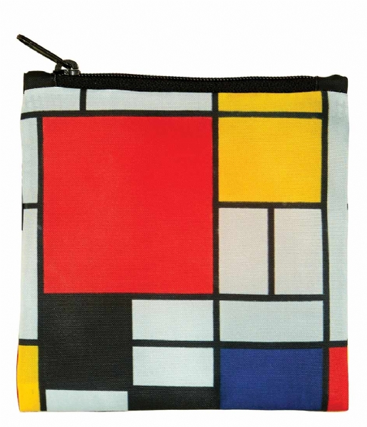 LOQI Shopper Foldable Bag Museum Collection composition with red yellow blue and black