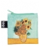 LOQI Shopper Foldable Bag Museum Collection vase with sunflowers