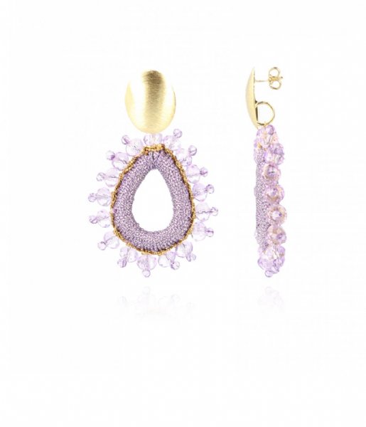 LOTT Gioielli Earring Flo Urchin Drop M Light Purple