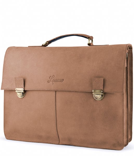 Laauw Laptop Shoulder Bag Bag Cuzco 15 Inch cognac