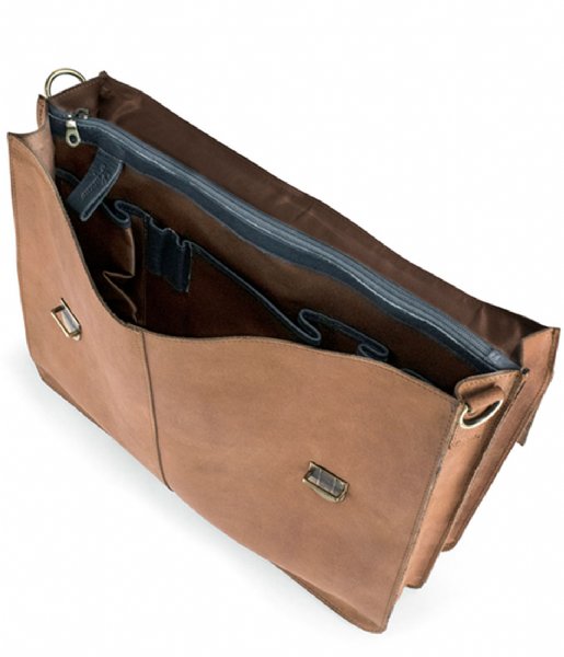 Laauw Laptop Shoulder Bag Bag Cuzco 15 Inch cognac