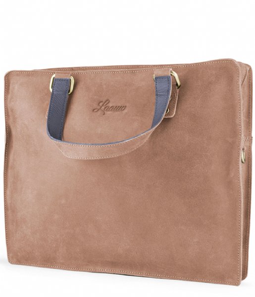 Laauw Laptop Shoulder Bag Bag Sevilla 15 Inch cognac