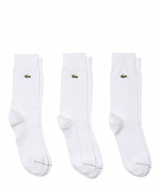 Lacoste Sock 2G1C Socks 3-Pack White (001)