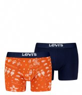 Levi's Summer Bandana Aop Boxer Brief 2-Pack Orange (001)