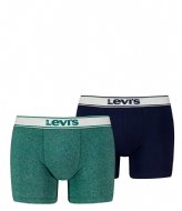 Levi's Vintage Heather Boxer Brief Organic Cotton 2-Pack Green Combo (006)