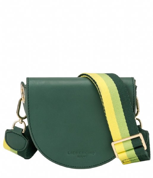 Liebeskind Crossbody bag Belt Bag Waxy Vacchetta Small dark green