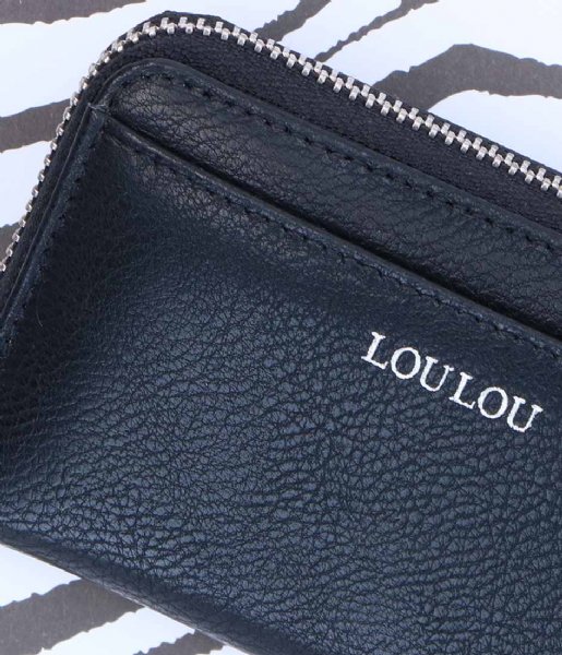 LouLou Essentiels Zip wallet Tour Black (001)
