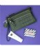 LouLou Essentiels Clutch Pouch Vintage Croco Forrest Green
