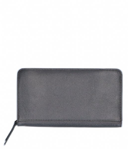 LouLou Essentiels Zip wallet SLB Pearl Shine Dark Grey