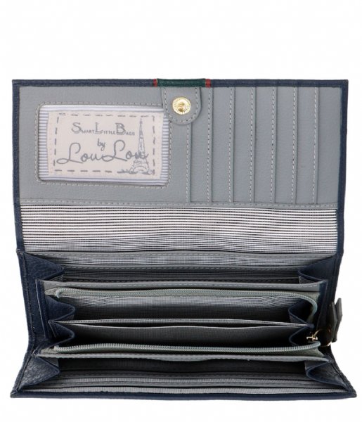 LouLou Essentiels Flap wallet SLB Monaco Dark Blue