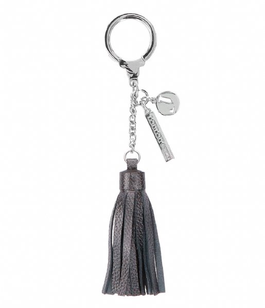 LouLou Essentiels Keyring Keychain Pearl Shine Dark Grey