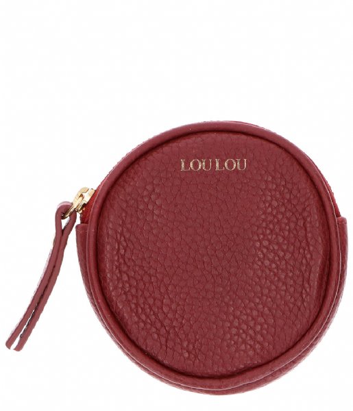 LouLou Essentiels Coin purse Wallet Cute Beau Veau Dark Red