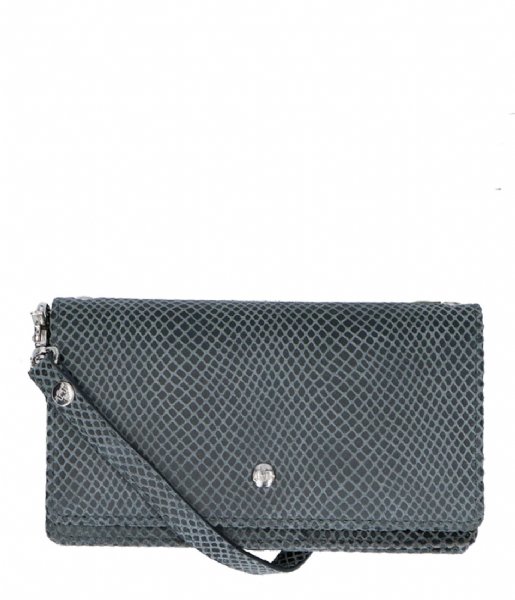 LouLou Essentiels Clutch Bag Queen blue grey (008)