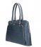 LouLou Essentiels Laptop Shoulder Bag Bag Vintage Croco 15 Inch Dark Blue 050