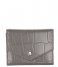 LouLou Essentiels Zip wallet Slide Vintage Croco Dark Grey (002)
