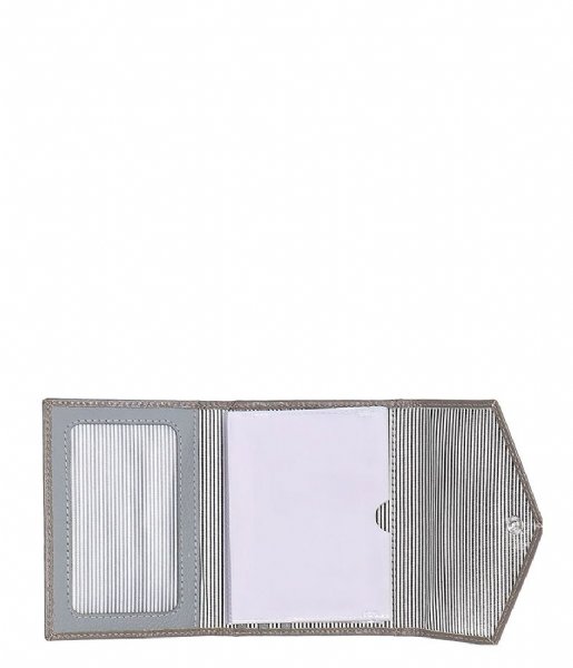 LouLou Essentiels Zip wallet Slide Vintage Croco Dark Grey (002)