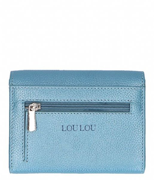 LouLou Essentiels Flap wallet Pearl Shine Light Blue 054