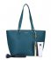 LouLou Essentiels Shoulder bag Bag Beau Veau Gold petrol blue (057)