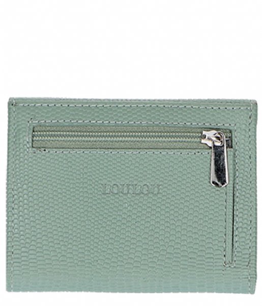 LouLou Essentiels Trifold wallet Creditcard Etui Lovely Lizard S menthe (068)