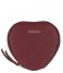 LouLou Essentiels Coin purse Heart Wallet Silver Colored Amour dark red (031)