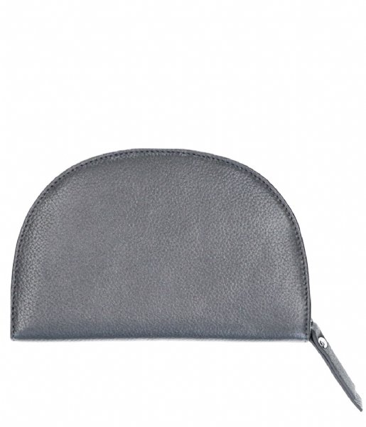 LouLou Essentiels Zip wallet SLB Pearl Shine dark grey (002)