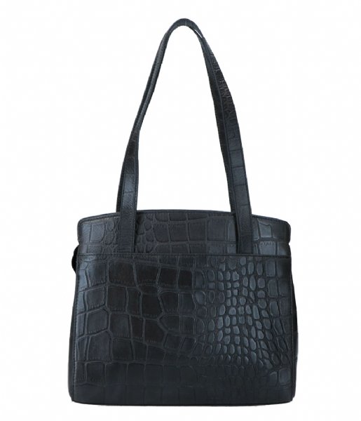 LouLou Essentiels Shoulder bag Vintage Croco Black (001)