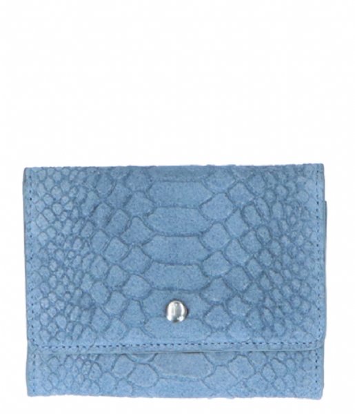 LouLou Essentiels Zip wallet Sugar Snake Jeans Blue (053)