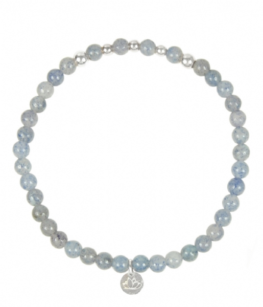 MAS Jewelz Bracelet Armband Blauwe Kwarts Beads blauwe kwarts & zilver