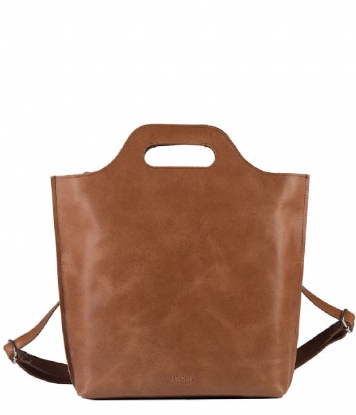 MYOMY  My Carry Bag Back Bag Medium hunter waxy cognac (80891237)